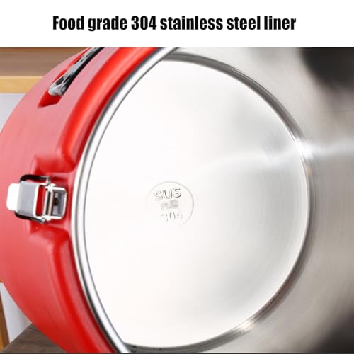 Contenedor de alimentos aislado, calentador de alimentos portátil de acero inoxidable para almacenamiento en frío y caliente, recipiente de sopa para restaurantes y hogar