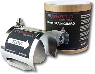 Roshield Rat Drain Guard | Stop Rats within Drainage & Properties | Rodent Flap Control & Prevention Proofing (Stainless Steel 4"/110mm)