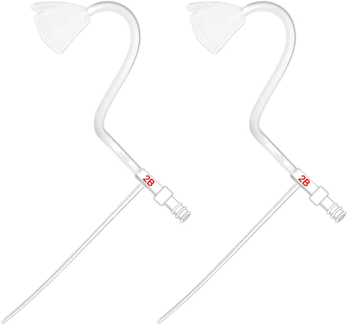 Banglijian BTE Hearing Amplifier Accessories, 2 Pieces Sound Tubes 2B Size for Ziv-201A/Ziv-201/Ziv-206/201V (Right Ear)