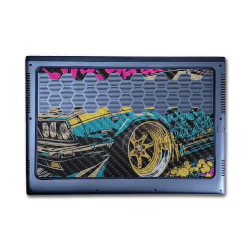 Image of Carbon Fiber Laptop Skin Compatible with Alienware M16 R2 (2024) - Camber - Premium 3M Vinyl Protective Wrap Decal Cover - Easy to Apply | Crafted in The USA by MightySkins