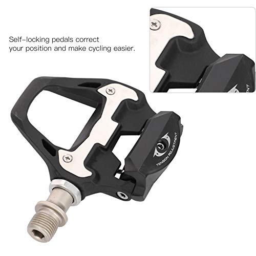 Pedali Autobloccanti VGEBY R21 Per Bici Da Strada – Compatibili SPD-SL, Con Tacchette E Viti (Alluminio)
