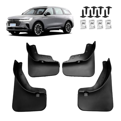 Image of Mud Guards Flaps Splash Fit for 2019-2023 Lincoln Nautilus / 2016-2018 Lincoln MKX Accessories - Front and Rear Splash Guards No Drilling Mud Guards Accessories
