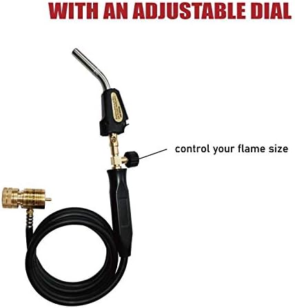 Miniatura 5 de MAPPMAPPROPANE Antorcha de gas, Antorcha de soldadura, Uso de soldadura, Cocina,Tratamiento de calefacción superficial (cabeza de la manguera)