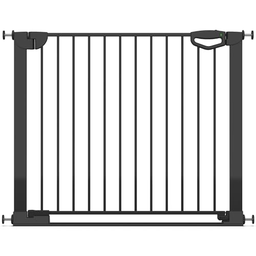 Geuther Türschutzgitter Easylock Flatstep Schwarz I Treppenschutzgitter zum Klemmen oder Bohren I Breite 97-104 cm I Türschutz für Ihr Baby & Haustier I Kinderschutzgitter beidseitig öffnend Geuther Türschutzgitter Easylock Flatstep Schwarz I Treppenschutzgitter zum Klemmen oder Bohren I Breite 97-104 cm I Türschutz für Ihr Baby & Haustier I Kinderschutzgitter beidseitig öffnend