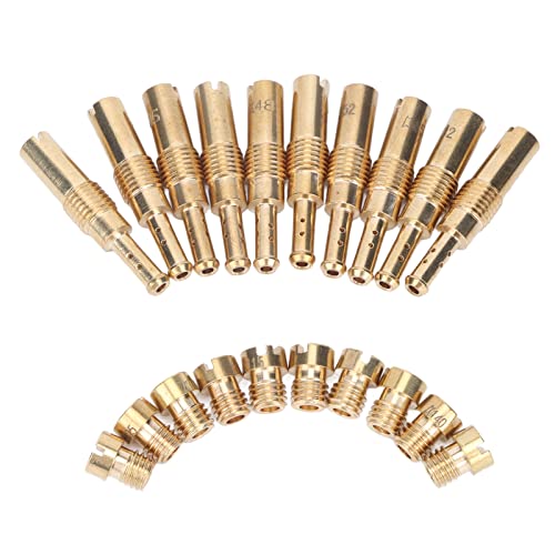 【Set completo】: il nostro kit getto principale del carburatore viene fornito con 10 pezzi di getti principali del carburatore e 10 pezzi di getti pilota lenti, fornendoti un set completo per soddisfare le tue esigenze e sostituire comodamente i getti del carburatore.