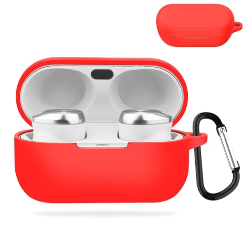 YAODLE Technics EAH-AZ80 用 ケース カバー パナソニック(Panasonic) Technics EAH-AZ80用保護ケース 装着充電可能 全面保護 落下防止 キズ防止 耐衝撃 防塵 軽量 収納 カラビナ付き(Technics