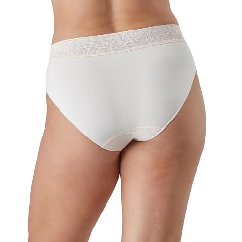 Bali Women's Hi Underwear 3-Pack, Modern Seamless Lace Trim High Cut Panties4