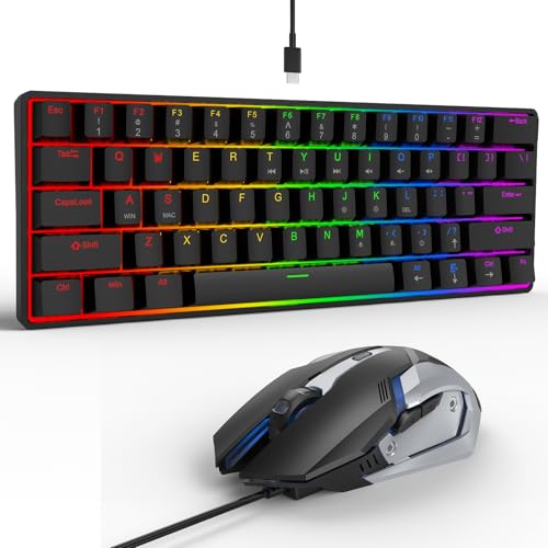 Teclado y mouse para juegos LAMA 60%: soluciona la falta de espacio con este mini juego de 61 teclas