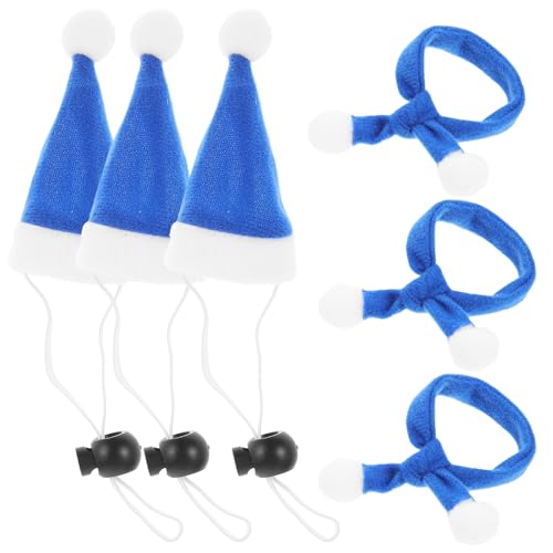 Set de 6 piezas gorro y bufanda Navideña para mascotas