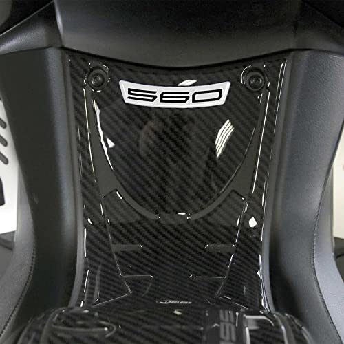 labelbike - Sticker Resin Gel 3D Foot Board Front Compatible Yamaha Tmax 560 from 2020 - Carbon Silver