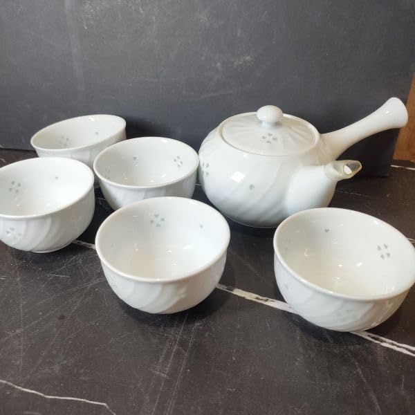 有田焼 煎茶道具セット5客 湯飲み急須白磁陶器高級伝統工芸品 有田焼 煎茶道具セット5客 湯飲み急須白磁陶器高級伝統工芸品