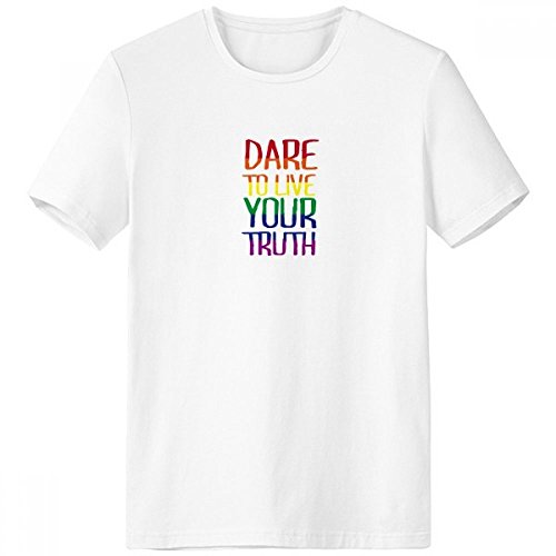 T-shirt arc-en-ciel LGBT multicolore en cadeau pour homme engagé