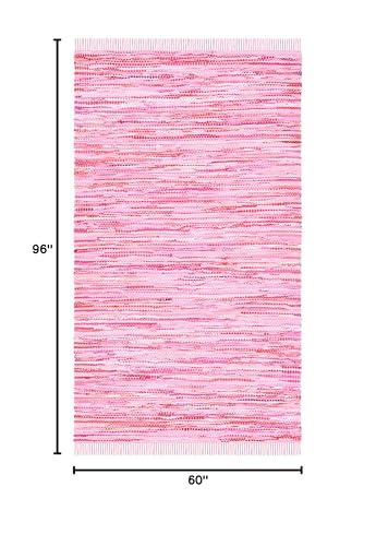 Tapete SAFAVIEH Montauk 152x244 cm rosa algodón tejido miniatura 2