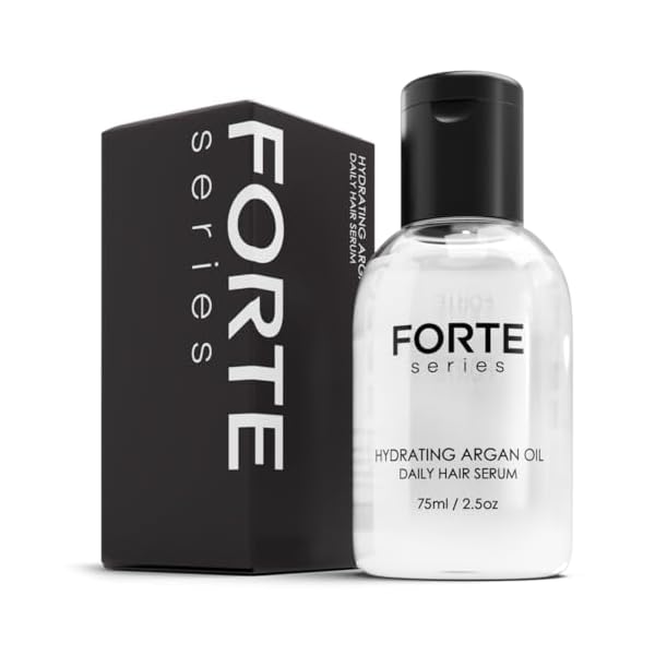 Alex Costa Hydrating Argan Oil Daily Hair Serum by Forte Series Sulfate Free Argan Hair Oil for Men Hair Serum for Dry Damaged Hair, for Styling Hair (75 ml / 2.5 oz)