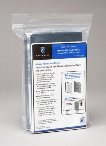 Friedrich KWCFQ carbon filters - 3 pack for Kuhl and Kuhl+ series - Q chassis models by Friedrich