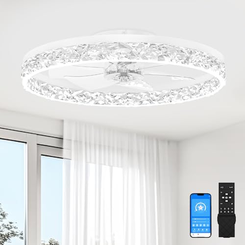 VOLISUN Fandelier Ceiling Fan with Light and Remote