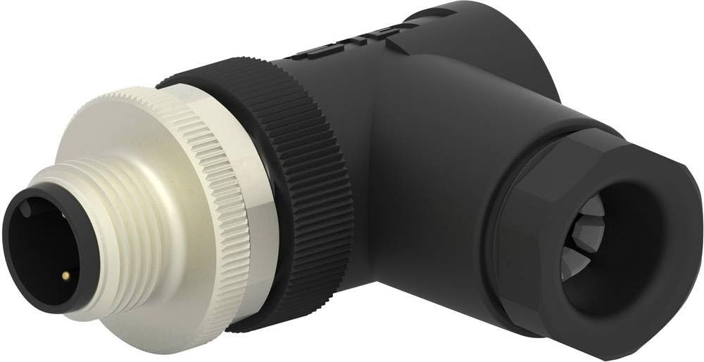 TE Connectivity T4113002021-000 Sensor-/Aktor-Steckverbinder, unkonfektioniert M12 Stecker, gewinkelt Polzahl: 2 1 St.