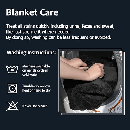Catalonia Classy Wasserdicht Decke, Kuschelig Sherpa Wasserdicht Kuscheldecke, Wasserfeste Hundedecke Katzendecke, Wasserabweisende Sofa Schutzdecke Bett Überwurf, L 150x200