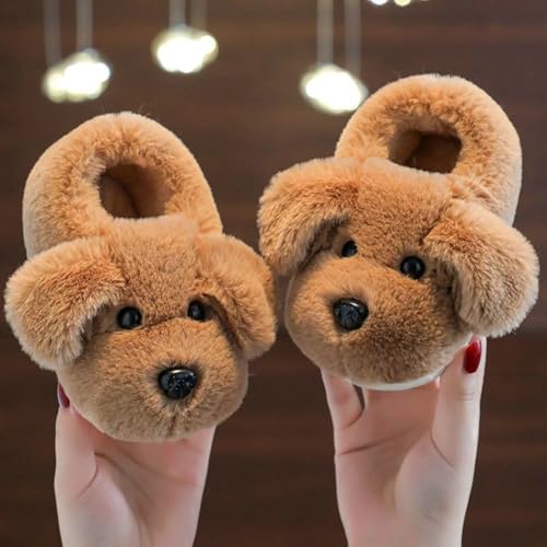 Dog slippers Funny House Slippers Toddler Girls Boys Winter Indoor Outdoor Fuzzy Warm Shoes3