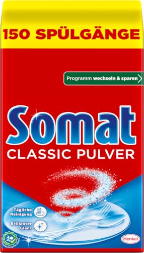 Somat Classic Polvo, limpiador de lavavajillas, paquete a granel, 1 x 3 kg, para limpieza diaria