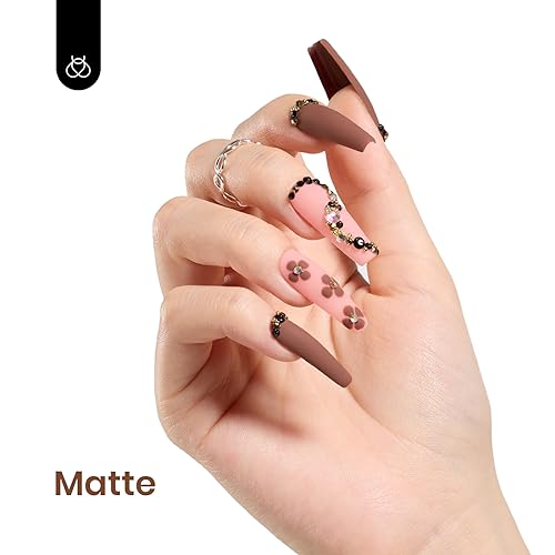 Image of Beetles Brown Gel Nail Polish 15ml 0.51oz Chocolate Coffee Gel Polish Soak Off Uv LED Nail Lamp Gel Polish Fall Nails Art Manicure Salon DIY Home