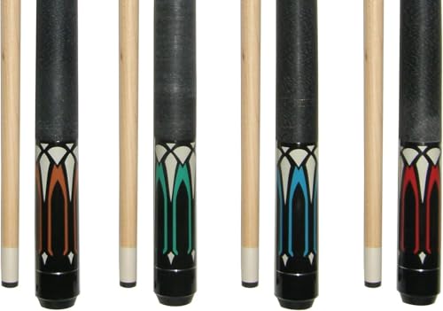 Set de 4 tacos de billar de madera canadiense