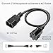 Cable Matters 2-Pack Short Computer Equipment to PDU Power Cord 1 ft, Power Cable (IEC C14 to NEMA 5-15R)