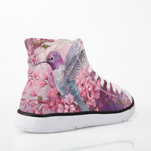 Micoklinlin Womens Canvas Shoes High Top Teens Girls Canvas Sneakers Tennis Shoe Lace Up Casual Classic Flat Walking Shoes3