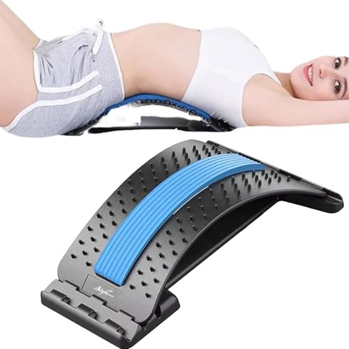 Image of Signamio Lumbar Support Board for Pain Relief, Ergonomic Back Stretcher, Posture Corrector, Adjustable Spine Alignment, Portable Lumbar Support for Office, Home, and Travel