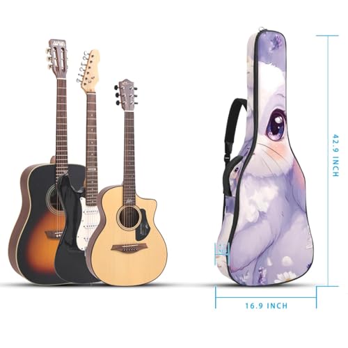 Sac de guitare lavande imperméable résistant anti-poussière