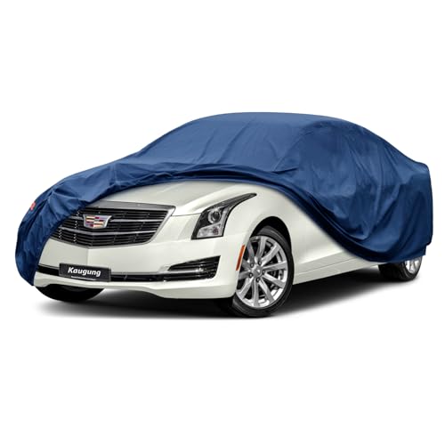 Image of Kaugung Heavy Duty Car Cover Custom Fit Cadillac ATS (2012-2020),Waterproof All Weather Resistant Outdoor Sun Rain Dust Snow Protection with Anti-Theft Lock.(USA Warehouse,Within 3-7 Days)