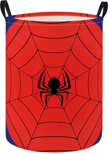 HIYAGON Baby Laundry Hamper Basket Baby Hamper for Nursery Boy and Girl Cute Kids Toys Storage Bin Organizer Boho Room Decor(Spider Web)