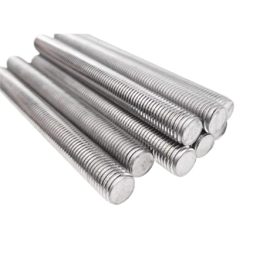 LLLKSX Pure Titanium Bolt Bar Rod Studding - Metric Full Threaded Bar Studding Rod, Lightweight Corrosion-Resistant Fastener for Industrial/DIY Projects(10pcs,M6x18mm)