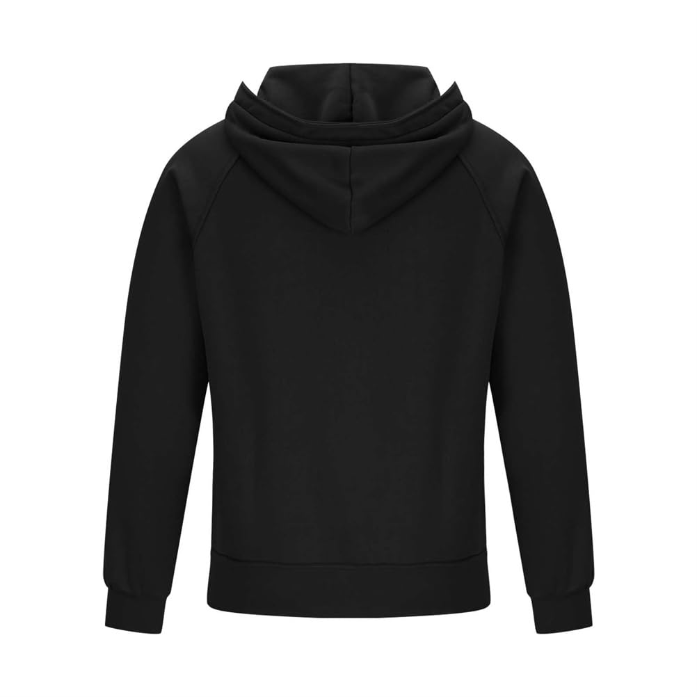 Męskie bluzy z kapturem Cargo, męska bluza taktyczna, bluza z kapturem z zamkiem błyskawicznym i kieszeniami, Czarny, XXL