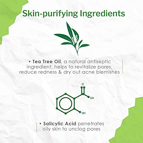 Bye Bye Blemish Tea Tree Drying Lotion, With Tea Tree Oil & Salicylic Acid, Fast-Acting Formula, Dries Blemishes, Purifies Skin, 1 Fl Oz, 1-Pack #TOP2