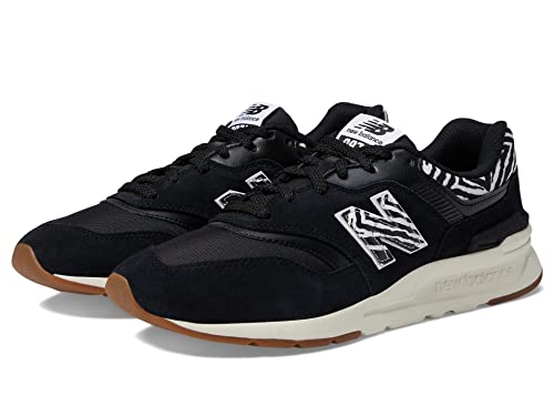 New Balance Women's 997H V1 Sneaker, Black/White, 12