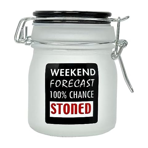 Ted Miller Innovation 3.75" Tall Glass Jar with Clamping Lid (Weekend Forecast) Cover