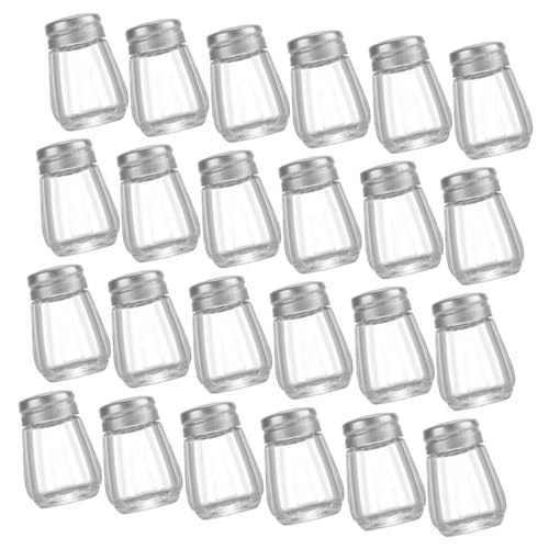 SOLUSTRE Mini Salt Pepper Shaker 30pcs Spice Bottles Set Household Seasoning Shaker Portable for Cooking