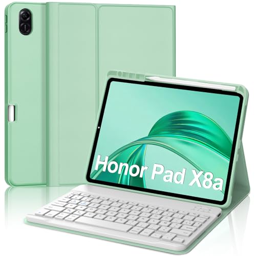 Coque Clavier pour Honor Pad X8a 11 Pouces Bluetooth AZERTY Vert