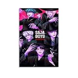 Gnrique K-pop 2025 Demon Hunters Movie Poster Saja Affiche Dcoration Peinture Toile Mur Art Salon Affiche Chambre Peinture Anniversaire Vacances Cadeau 08x12inch(20x30cm)