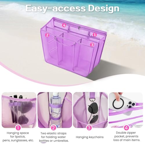 Image of XYFuuee Beach Bag Organizer Insert for Large Simple Modern Bag Accessory