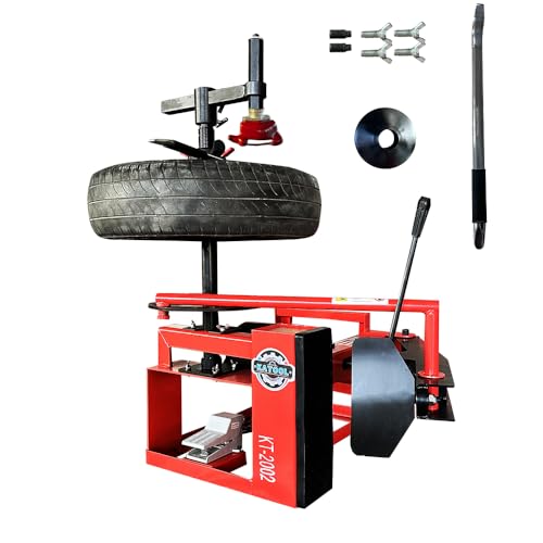 KATOOL KT2002 Mini Tire Changer Machine 39 Inch Air Bead Breaker No Anchor Portability Fit for Road Rescue, Mobile Car Repair - Best mini tire changer
