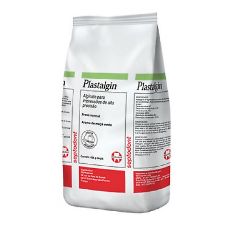 Septodont C1100 Plastalgin Regular Set Dust Free Alginate Apple Flavored 16 Oz