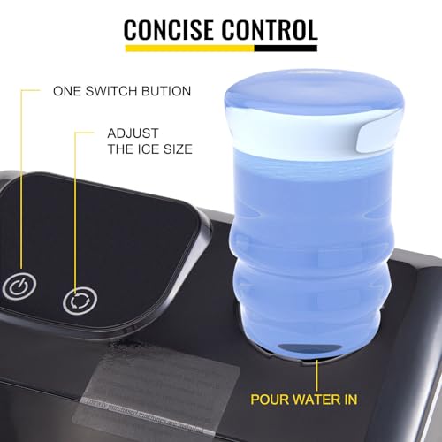 Máquina para hacer cubitos de hielo portátil 18kg/día miniatura 4