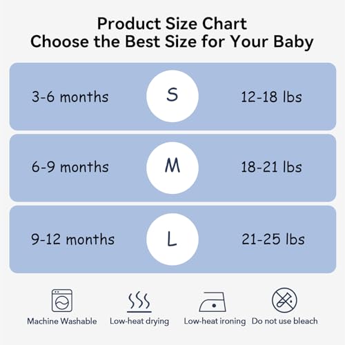 Image of Baby Transition Sleep Sack 9-12 Months 100% Cotton Warm Thick Transition Swaddles for Newborns Infant Long Sleeve Sleep Sack with Feet Baby Wearable Blanket 2-Way Zipper Easy Diaper Changes