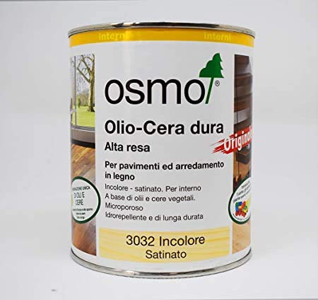 Huile cire dure haute rendement 3032 Osmo pour sols et meubles en bois de 0,75 ml Hydrofuge Cover