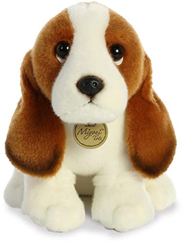 Pelúcia Cachorro Raça Basset Hound 22cms da Série Miyoni Aurora