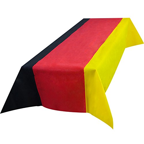 AMF Life Nappe lavable en Allemagne - 1,50 m x 3 m - Standard 100 by Oeko-TEX® Classe I - Décoration de fan - Coupe du monde - EM - Public Viewing