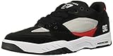 DC Men's MASWELL Skate Shoe, Grey/Black/red, 13 M US