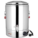 NIYNRDE Dispenser di Urne per Catering in Acciaio Inox, Boiler Elettrico Commerciale per Acqua Calda, Erogatore d'Acqua, per Hotel, Buffet Ed Eventi con Catering/Trasparente,37L